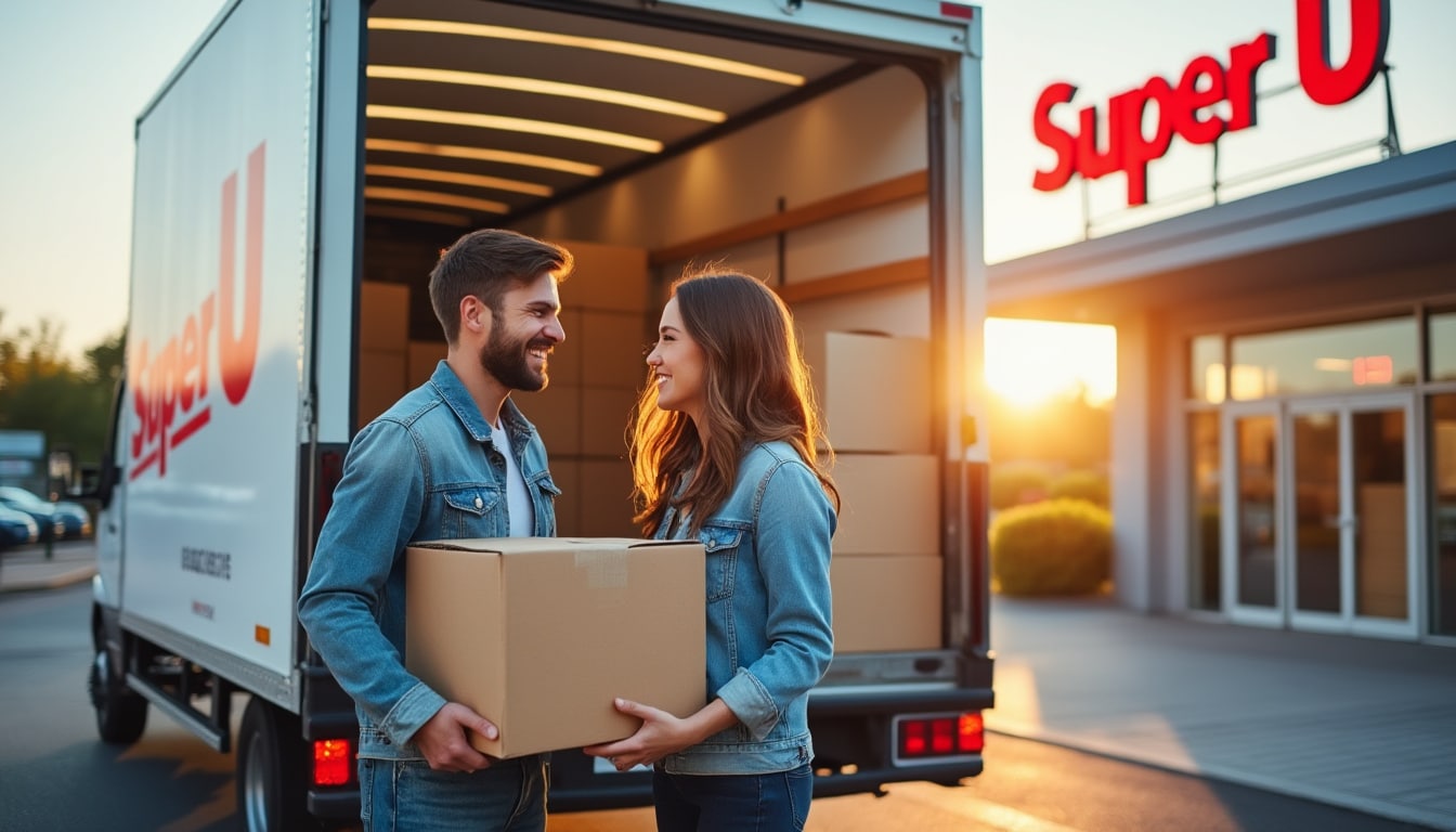 Illustration: Découvrir la location de camion chez Super U : une solution flexible et accessible