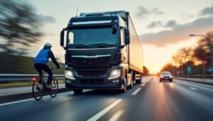 Angles morts du camion : zones à risque et sécurité