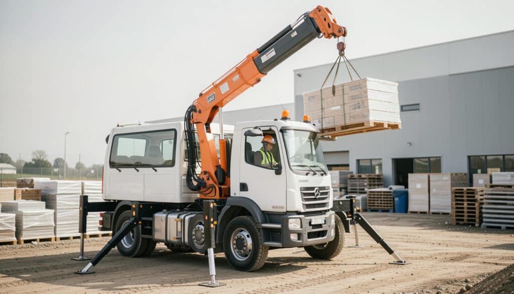 Camion-grue : portée, levage et critères de choix