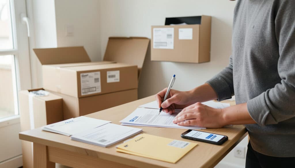Réexpédition du courrier après un déménagement