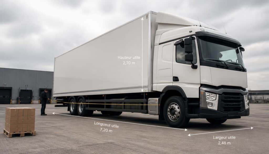 Dimensions d’un camion porteur selon le tonnage