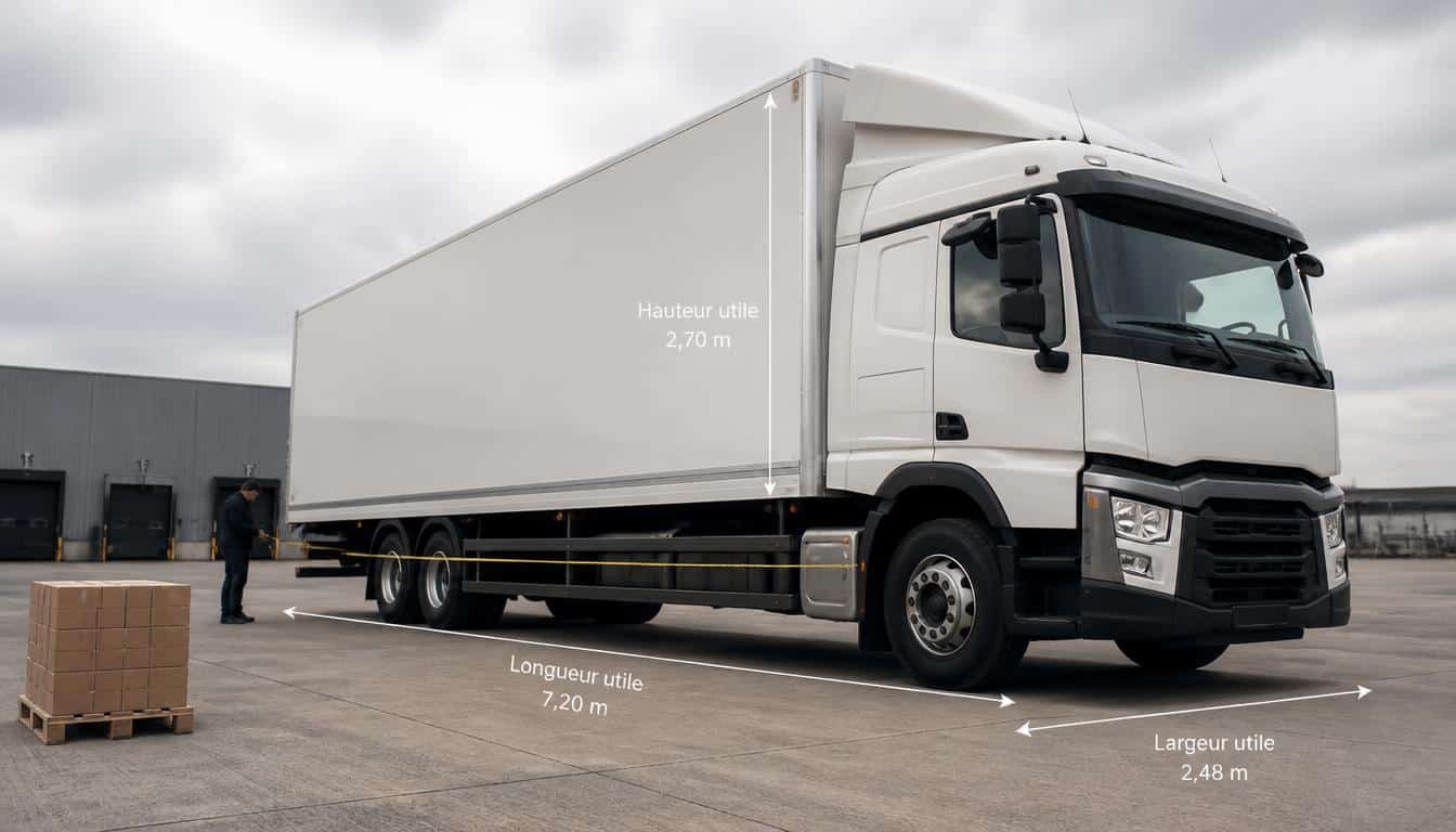 Dimensions d’un camion porteur selon le tonnage
